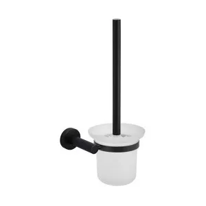 Meir Round Toilet Brush and Holder Matte Black by Meir, a Toilet Brushes & Sets for sale on Style Sourcebook