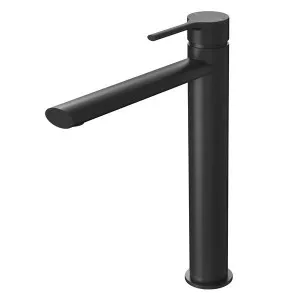 Phoenix Vivid Slimline Oval Vessel Mixer-Matte Black by PHOENIX, a Bathroom Taps & Mixers for sale on Style Sourcebook