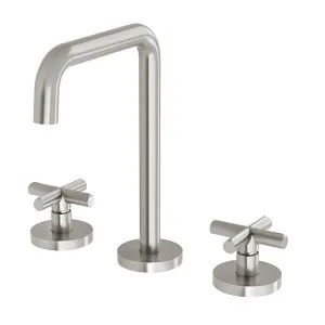 Phoenix Vivid Slimline Plus Basin Set - Brushed Nickel by PHOENIX, a Bathroom Taps & Mixers for sale on Style Sourcebook