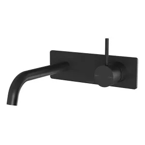 Phoenix Vivid Slimline Up Wall Basin/Bath Mixer Set-Matte Black by PHOENIX, a Bathroom Taps & Mixers for sale on Style Sourcebook