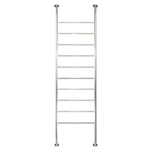 Radiant 700 x 2500mm Round Bar Floor to Ceiling Heated Towel Ladder by Radiant, a Towel Rails for sale on Style Sourcebook