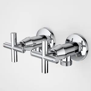 Caroma Coolibah Classic Cross Washing Machine Tap Set Chrome by Caroma, a Laundry Taps for sale on Style Sourcebook