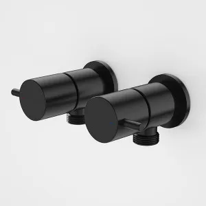 Caroma Luna Lever Washing Machine Tap Set Black by Caroma, a Laundry Taps for sale on Style Sourcebook