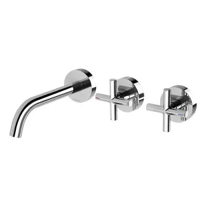 Phoenix Vivid Slimline Plus Wall Basin/Bath Hostess Set 180mm Chrome by PHOENIX, a Bathroom Taps & Mixers for sale on Style Sourcebook