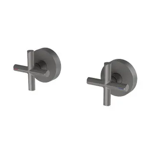 Phoenix Vivid Slimline Plus Wall Top Assemblies - Gun Metal by PHOENIX, a Bathroom Taps & Mixers for sale on Style Sourcebook