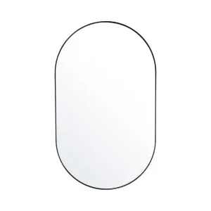 Studio Large Oval Mirror, Black by Granite Lane, a Mirrors for sale on Style Sourcebook
