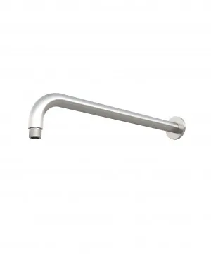 Meir | BRUSHED NICKEL ROUND WALL SHOWER CURVED ARM 400MM by Meir, a Shower Heads & Mixers for sale on Style Sourcebook