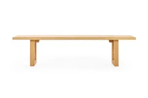 Bronte 220cm Timber Coastal Dining Bench, Solid Oak, by Lounge Lovers by Lounge Lovers, a Chairs for sale on Style Sourcebook