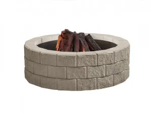 Bribie Fire Pit - Limestone by Austral Masonry, a Braziers & Firepits for sale on Style Sourcebook