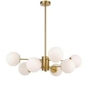 Telbix Marsten ES 8 Light Pendant Antique Gold by Telbix, a Pendant Lighting for sale on Style Sourcebook