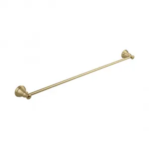 Kingsley Single Towel Rail - Brushed Brass by ABI Interiors Pty Ltd, a Towel Rails for sale on Style Sourcebook
