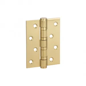 Ellis Butt Door Hinge Pair 100mm - Brushed Brass by ABI Interiors Pty Ltd, a Door Hardware for sale on Style Sourcebook