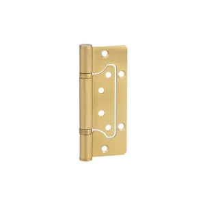 Ellis Flush Door Hinge Pair 130mm - Brushed Brass by ABI Interiors Pty Ltd, a Other Door Hardware for sale on Style Sourcebook