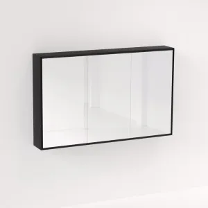 Myra 3 Door Mirror Cabinet 1278mm - Black Oak by ABI Interiors Pty Ltd, a Shaving Cabinets for sale on Style Sourcebook
