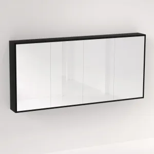 Myra 4 Door Mirror Cabinet 1692mm -  Black Oak by ABI Interiors Pty Ltd, a Shaving Cabinets for sale on Style Sourcebook