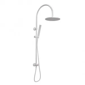 Elysian Gooseneck Shower Rail Set - White by ABI Interiors Pty Ltd, a Showers for sale on Style Sourcebook