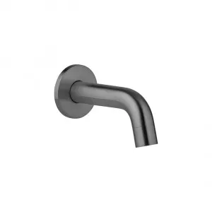 Mini Wall-Mounted Spout - Brushed Gunmetal by ABI Interiors Pty Ltd, a Bathroom Taps & Mixers for sale on Style Sourcebook