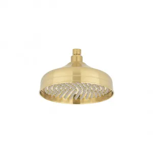 Kingsley Shower Head Round - Brushed Brass by ABI Interiors Pty Ltd, a Shower Heads & Mixers for sale on Style Sourcebook