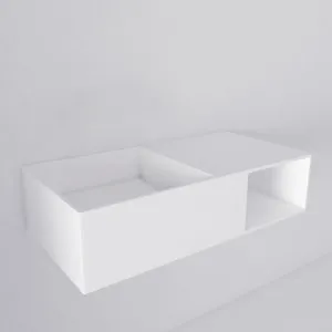Samira Wall-Mounted Basin - Matte White by ABI Interiors Pty Ltd, a Basins for sale on Style Sourcebook