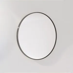 Vexi Handmade Mirror 600mm - Brushed Gunmetal by ABI Interiors Pty Ltd, a Mirrors for sale on Style Sourcebook