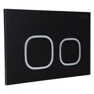 Delta Toilet Button - Black Square - Matte Black by ABI Interiors Pty Ltd, a Toilets & Bidets for sale on Style Sourcebook