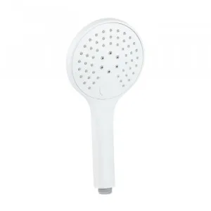3-Function Round Hand Shower - White by ABI Interiors Pty Ltd, a Shower Heads & Mixers for sale on Style Sourcebook
