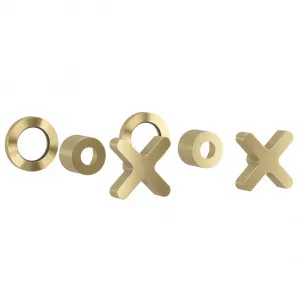Cross Assembly Handle Kit • Brushed Brass by ABI Interiors Pty Ltd, a Bathroom Taps & Mixers for sale on Style Sourcebook