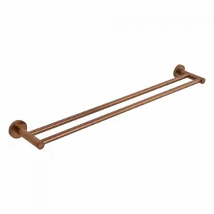 Elysian Double Towel Rail - Brushed Copper by ABI Interiors Pty Ltd, a Towel Rails for sale on Style Sourcebook