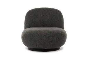 Lucy Armchair, Boucle Dark Grey Fabric, by Lounge Lovers by Lounge Lovers, a Chairs for sale on Style Sourcebook