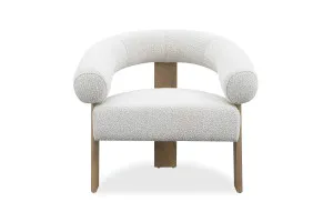 Yoko Modern Armchair in Ivory Boucle Fabric, by Lounge Lovers by Lounge Lovers, a Chairs for sale on Style Sourcebook