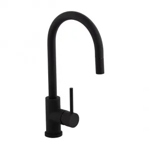 Elysian Commercial Pull-Out Kitchen Mixer - Matte Black by ABI Interiors Pty Ltd, a Laundry Taps for sale on Style Sourcebook