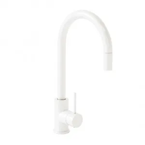 Elysian Commercial Pull-Out Kitchen Mixer - White by ABI Interiors Pty Ltd, a Laundry Taps for sale on Style Sourcebook