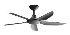 Calibo Storm 52" (1320mm) 5 Blade Indoor/Outdoor DC Ceiling Fan and Remote Matte Black by Calibo, a Ceiling Fans for sale on Style Sourcebook