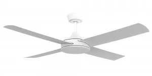 Calibo Breeze Silent 52" (1320mm) ABS Energy Efficient DC Ceiling Fan and Remote White by Calibo, a Ceiling Fans for sale on Style Sourcebook