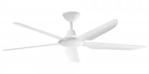 Calibo Storm 56" (1430mm) 5 Blade Indoor/Outdoor DC Ceiling Fan and Remote White by Calibo, a Ceiling Fans for sale on Style Sourcebook