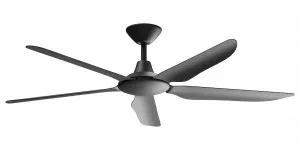 Calibo Storm 56" (1430mm) 5 Blade Indoor/Outdoor DC Ceiling Fan and Remote Matte Black by Calibo, a Ceiling Fans for sale on Style Sourcebook