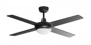 Calibo Ascot 52" 1320mm Indoor/Outdoor Ceiling Fan With 2 x 9W LED E27 Light Matte Black by Calibo, a Ceiling Fans for sale on Style Sourcebook