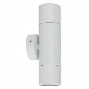 White Tivah Exterior Up/Down Pillar LED Light 240V GU10 2 x 5W Tri Colour by Havit, a Outdoor Lighting for sale on Style Sourcebook