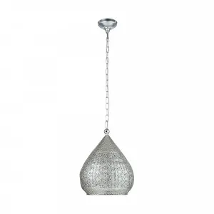 Silver Eglo Melilla Pendant Light Large by Eglo, a Pendant Lighting for sale on Style Sourcebook