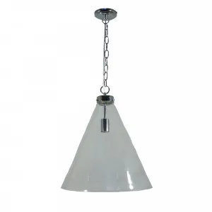 Lode Gatsby Chrome Chain Pendant Light Large by Lode International, a Pendant Lighting for sale on Style Sourcebook