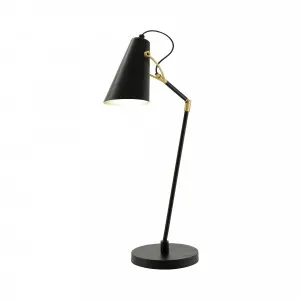 Mercator Colton Metal Table Lamp (E27) Black & Brass by Mercator, a Table & Bedside Lamps for sale on Style Sourcebook