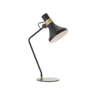 Telbix Roma Table Lamp Edison Screw (E27) Matte Brass and Black by Telbix, a Table & Bedside Lamps for sale on Style Sourcebook