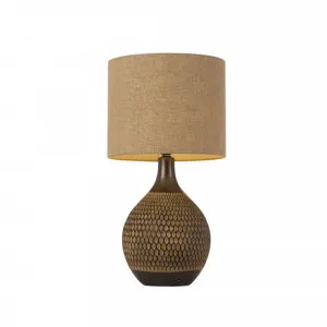Telbix Macey Table Lamp Edison Screw (E27) Bronze by Telbix, a Table & Bedside Lamps for sale on Style Sourcebook