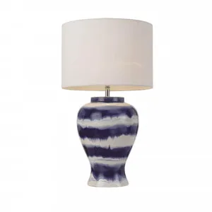 Telbix Asta Edison Screw (E27) Table Lamp White & Blue by Telbix, a Table & Bedside Lamps for sale on Style Sourcebook