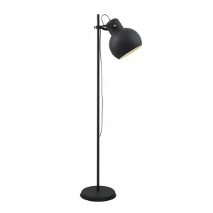 Telbix Mento Adjustable Floor Lamp Edison Screw (E27) Black by Telbix, a Floor Lamps for sale on Style Sourcebook