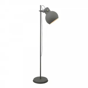 Telbix Mento Adjustable Floor Lamp Edison Screw (E27) Grey by Telbix, a Floor Lamps for sale on Style Sourcebook