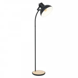 Eglo Lubenham Floor Lamp (E27) Black by Eglo, a Floor Lamps for sale on Style Sourcebook