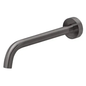 Phoenix Vivid Slimline Wall Bath Outlet 230mm Curved - Brushed Carbon by PHOENIX, a Bathroom Taps & Mixers for sale on Style Sourcebook