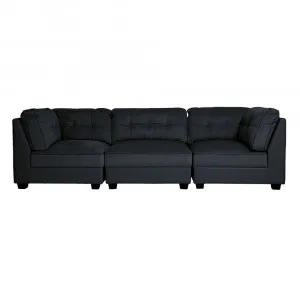 Enzo Modular Sofa Coal & Jet - 3 Piece by James Lane, a Sofas for sale on Style Sourcebook