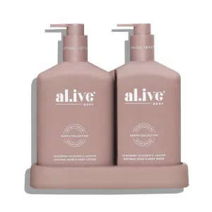 WASH & LOTION DUO + TRAY - RASPBERRY BLOSSOM & JUNIPER by al.ive body, a Bath & Body Products for sale on Style Sourcebook